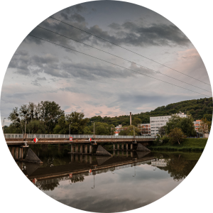 Přestavba mostu přes řeku Moravu